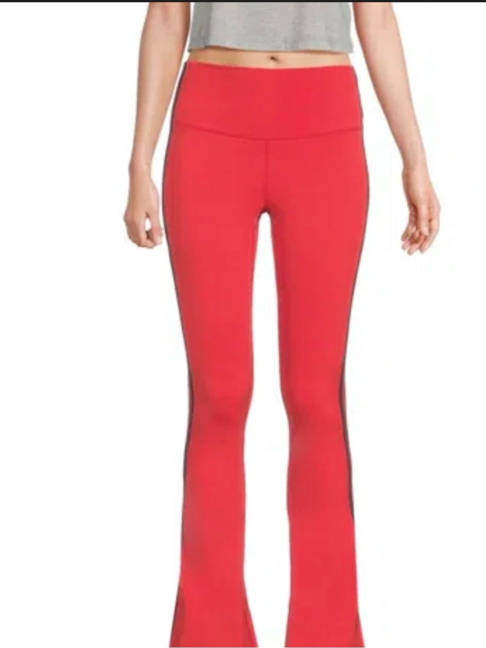 SPLITS59 Raquel Flare Leggings Red White Stripe size Medium